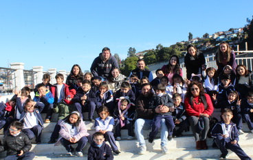 Estudiantes de Segundo Básico B visitan Museo Monitor Huáscar